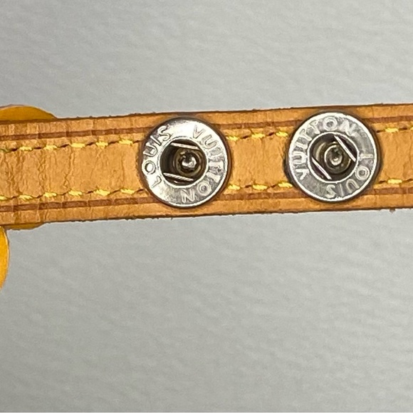 Louis Vuitton Multicolor Vernis Fleur Vachetta Leather Strap Bracelet Authentic - Picture 5 of 13